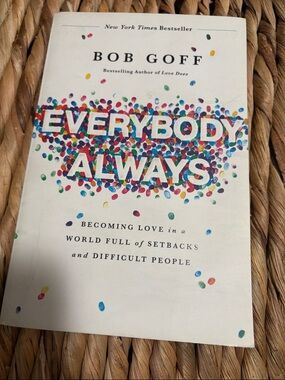 Everybody, Always by Bob Goff - White Cover with Multicolor Confetti